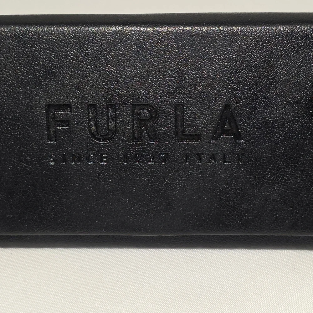 Furla VFU433K Cat Eye Eyeglasses Grey Tortoise Pink‎ Accents 721Y 135 with Case
